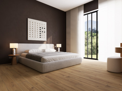 Замковый ламинат 100% натуральный, состоит из осины и березы 50/50, толщина 8 мм., водостойкий (72 часа защиты от воды), 34 класс износостойкости/AC6, ударопрочный. Структура D глубокие поры